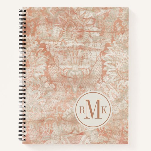 Je Initialen toevoegen | Garnet Weft Notitieboek (Voorkant)