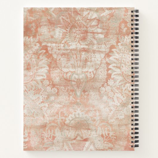 Je Initialen toevoegen | Garnet Weft Notitieboek (Achterkant)