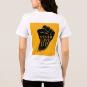 Je innerlijke held"** Geloof in je kracht, Tri-Blend Shirt (Achterkant)