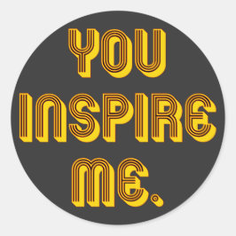 Je inspireert me ronde sticker