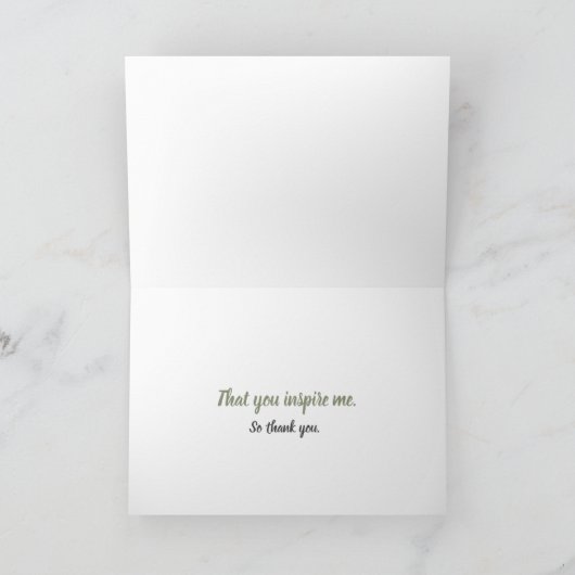 Je inspireert me tot Kaart (Binnen)