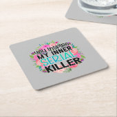 Je inspireert mijn innerlijke seriemoordenaar kartonnen onderzetters (Schuin)