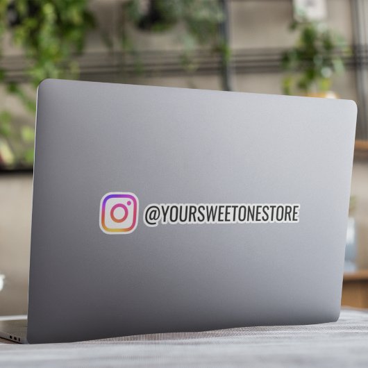 Je Instagram Naam Social Media Logo Icoon Sticker