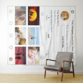 Je Instagram profielfoto booth achtergrond prop Wandkleed (In Situ (horizontaal))