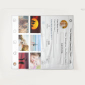 Je Instagram profielfoto booth achtergrond prop Wandkleed (Voorkant (horizontaal))