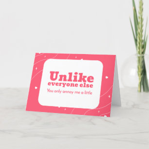 Je Irriteert Me Maar Een Beetje Kerstkaart Feestdagen Kaart