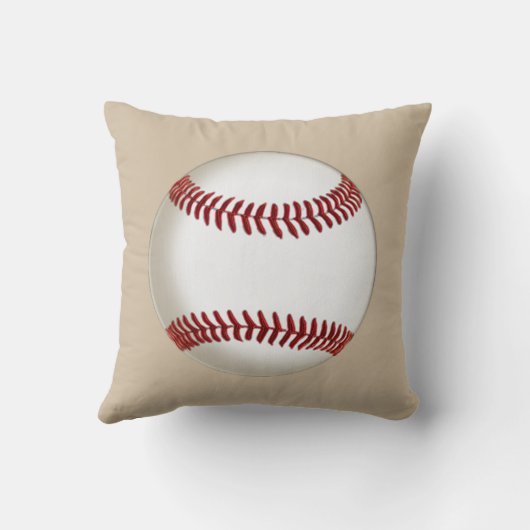 Je Jersey nummer, Monogram Dirty Baseball Pillow Kussen (Achterkant)