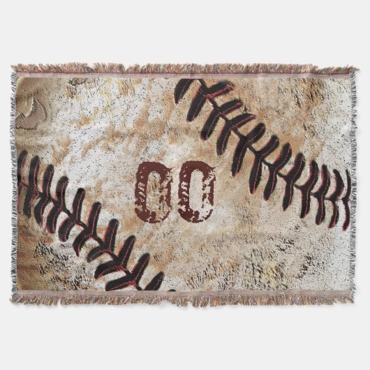 Je Jersey nummer op Cool  Baseball Blanke Deken (Voorkant)