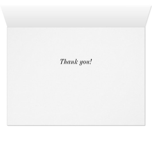 Je kaart uitchecken Hartelijk dank (Binnen Horizontaal (Onder))