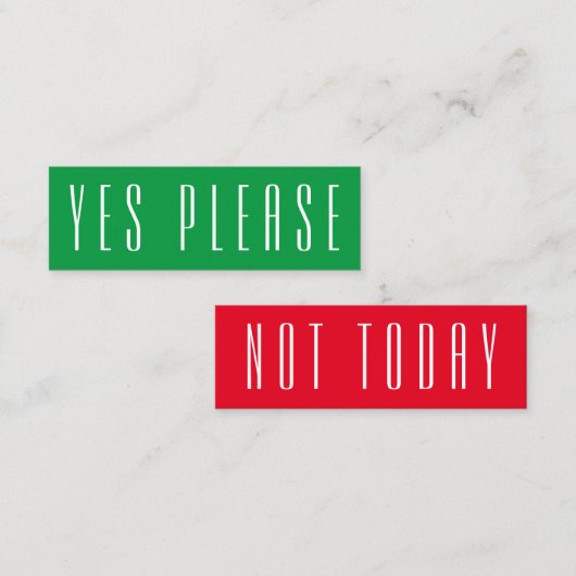 Je Kaarten voor aangepaste toestemming Mini Visitekaartje (Voorkant / Achterkant)