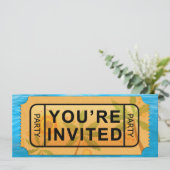 Je kaartje voor de zomerfeest nodigt uit! kaart (Staand voorkant)