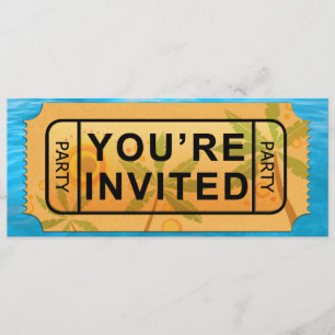 Je kaartje voor de zomerfeest nodigt uit! kaart