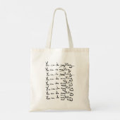 Je KAN ALLES! Inspirerende quote Tote Bag (Achterkant)