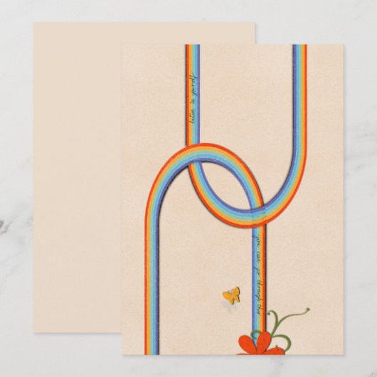 Je kan dit doorstaan feestdagenkaart (Voorkant / Achterkant)