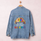 Je kan een beetje in de war zijn waar LGBT overal  Denim Jacket (Hangar)