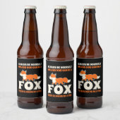 Je kan een vos zijn bier etiket (Flessen)