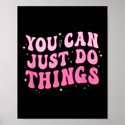 Je Kan Gewoon Dingen Doen - Motiverend Poster (Voorkant)