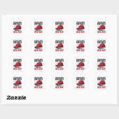 Je kan Haat niet spellen zonder Red Hat Ronde Sticker (Vel)