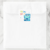 Je kan het doen met Retro Technology Sticker (Tas)