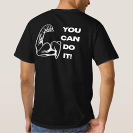 Je Kan Het Fitness Motivatie Sportzaal Workout T-S T-shirt