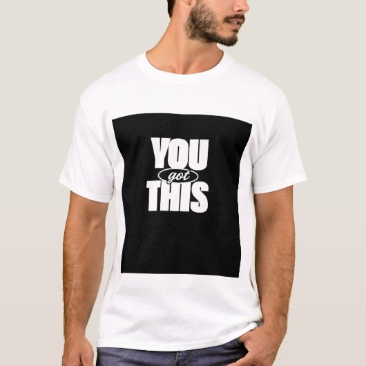JE KAN HET. T-SHIRT MET OPDRUK (Voorkant)