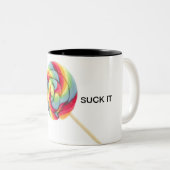 Je kan het zuigen tweekleurige koffiemok (Voorkant rechts)