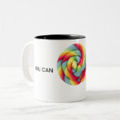 Je kan het zuigen tweekleurige koffiemok (Voorkant links)