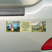 Je kan me niet schelen... Bumpersticker (Op auto)