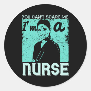 Je kan me niet schelen dat ik een verpleegster ben ronde sticker