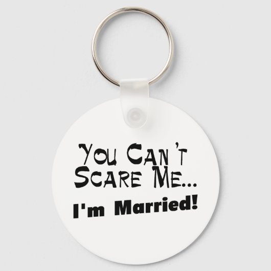 Je kan me niet schelen dat ik getrouwd ben sleutelhanger (Voorkant)