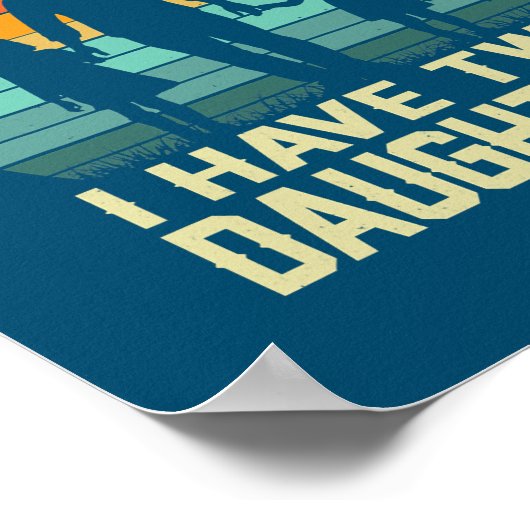 Je kan me niet schelen dat ik twee dochters heb. poster (Hoek)