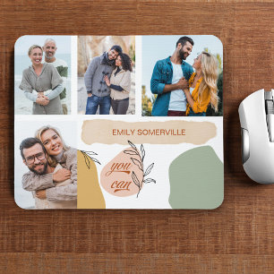 Je Kan Positieve Bevestiging 4 Foto Collage Muismat