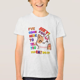 Je kat doet het. Tri-Blend shirt