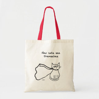 Je kat in de superheld - grappige kat-gift tote bag