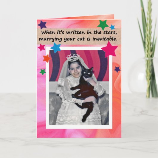 Je kat Kaart trouwen (Voorkant)