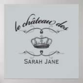 Je kat met kroon poster (Voorkant)