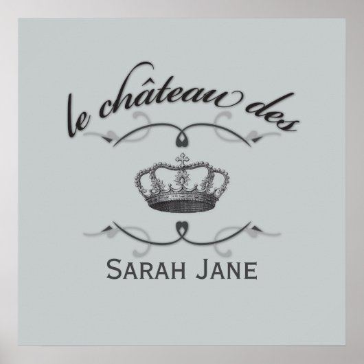 Je kat met kroon poster (Voorkant)