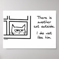 Je kat vindt die andere kat niet leuk