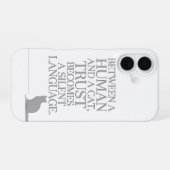 Je katachtige vriend iPhone 16 hoesje (Achterkant horizontaal)