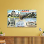 Je kent geen bonen, Schilderachtig Uitzichten van  Canvas Afdruk (Insitu (Woonkamer))