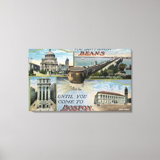 Je kent geen bonen, Schilderachtig Uitzichten van  Canvas Afdruk (Voorkant)