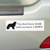 Je kent HAAR pas als je een NEWF kent! Bumpersticker (Op auto)