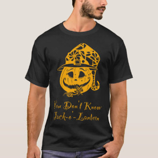 Je kent Jack niet op lantaarn Halloween pompoen T-shirt