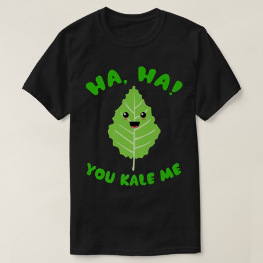 Je kent me grappige vegetan Vegan Kale Vegetable T-shirt (Design voorkant)