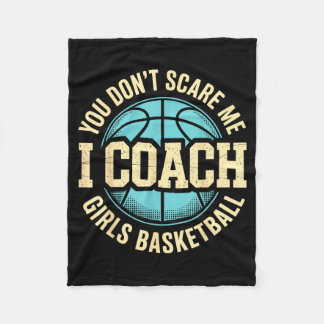 Je Kent Me Niet Ik Coach Meisjes Honkbal Funny Spo Fleece Deken