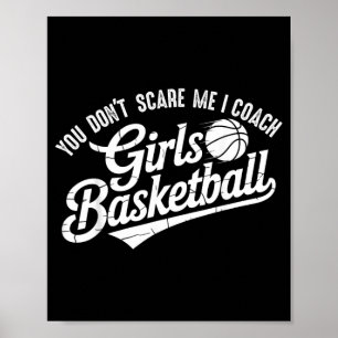 Je Kent Me Niet Ik Coach Meisjes Honkbal Funny Spo Poster