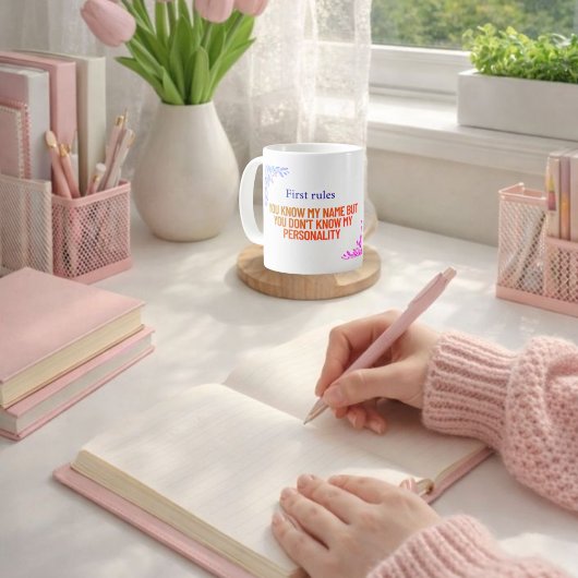 Je kent mijn naam, maar je kent mijn persoonlijkhe koffiemok