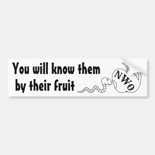 Je kent ze Bumpersticker (Voorkant)