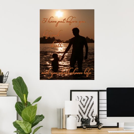 Je kiest het leven poster (Thuiskantoor)