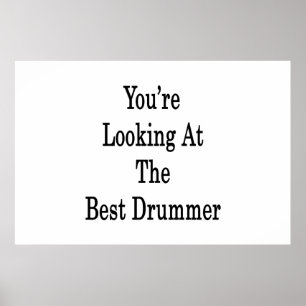 Je kijkt naar de beste drummer poster